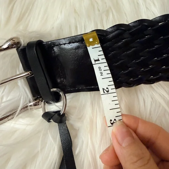 Michael Kors Navy and Black Braided Belt - Picture 7 of 8